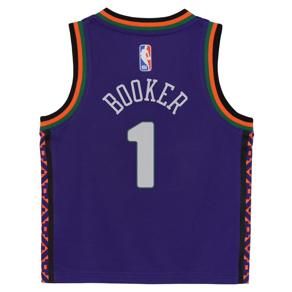 Toddler Phoenix Suns Devin Booker Purple 2024/25 Swingman Player Jersey - City Edition Toddler Phoenix Suns Devin Booker Purple 2024/25 Swingman Player Jersey - City Edition