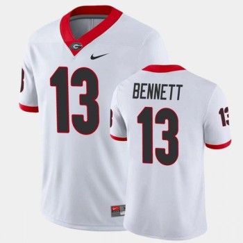Men's Georgia Bulldogs #13 Stetson Bennett White Stitched Jersey Men's Georgia Bulldogs #13 Stetson Bennett White Stitched Jersey