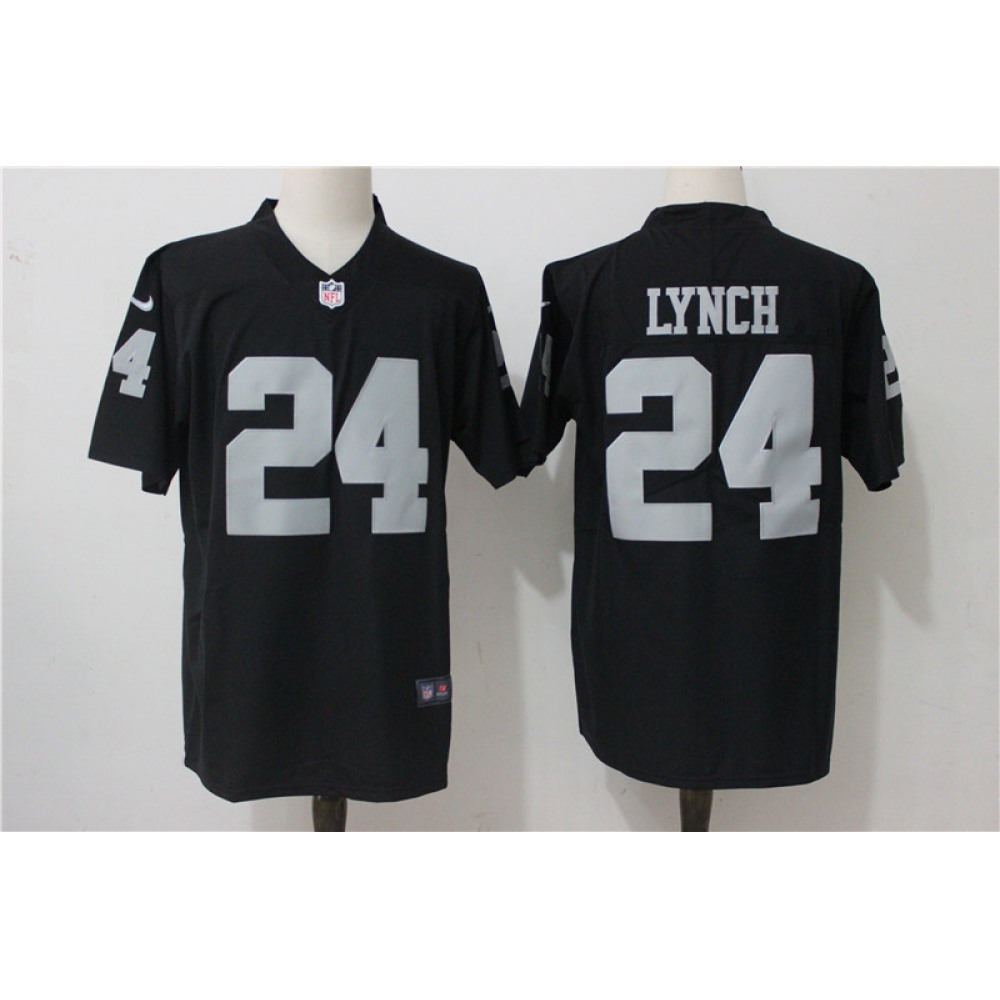 Men's Oakland Raiders #24 Marshawn Lynch Black Vapor Untouchable Limited Stitched NFL Jersey