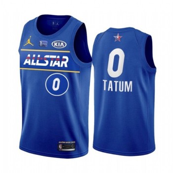 Men's 2021 All-Star #0 Jayson Tatum Blue Eastern Conference Stitched NBA Jersey Men's 2021 All-Star #0 Jayson Tatum Blue Eastern Conference Stitched NBA Jersey
