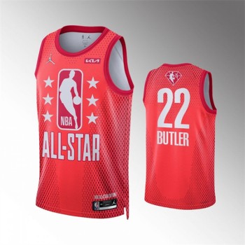 Men's 2022 All-Star #22 Jimmy Butler Maroon Stitched Jersey Men's 2022 All-Star #22 Jimmy Butler Maroon Stitched Jersey