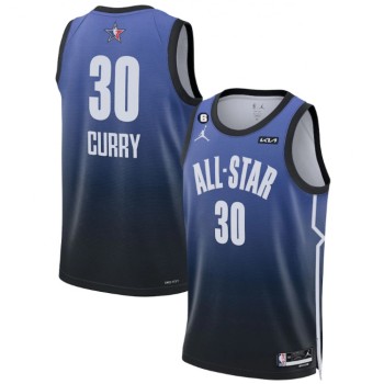 Men's 2023 All-Star #30 Stephen Curry Blue With NO.6 Patch Game Swingman Stitched Basketball Jersey Men's 2023 All-Star #30 Stephen Curry Blue With NO.6 Patch Game Swingman Stitched Basketball Jersey