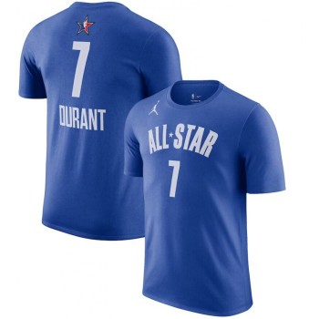 Men's #7 Kevin Durant Blue 2023 NBA All-Star Game Name & Number T-Shirt Men's #7 Kevin Durant Blue 2023 NBA All-Star Game Name & Number T-Shirt