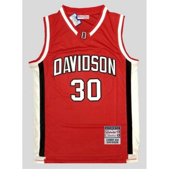 Men's ADavidson Wildcats #30 Stephen Curry Red stitched NCAA Jersey Men's ADavidson Wildcats #30 Stephen Curry Red stitched NCAA Jersey