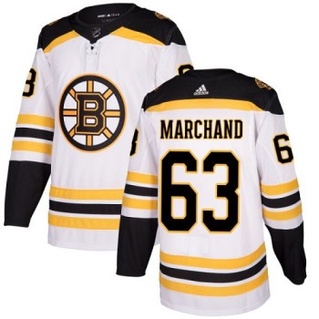 Men's Boston Bruins #63 Brad Marchand White Stitched NHL Jersey Men's Boston Bruins #63 Brad Marchand White Stitched NHL Jersey