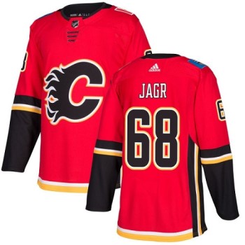 Men's Calgary Flames #68 Jaromir Jagr Red Stitched NHL Jersey Men's Calgary Flames #68 Jaromir Jagr Red Stitched NHL Jersey