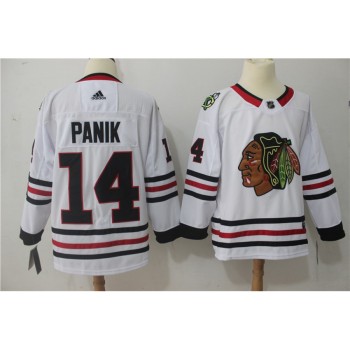 Men's Chicago Blackhawks #14 Richard Panik White Stitched NHL Jersey Men's Chicago Blackhawks #14 Richard Panik White Stitched NHL Jersey