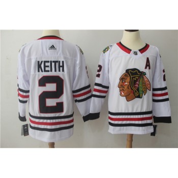 Men's Chicago Blackhawks #2 Duncan Keith White Stitched NHL Jersey Men's Chicago Blackhawks #2 Duncan Keith White Stitched NHL Jersey