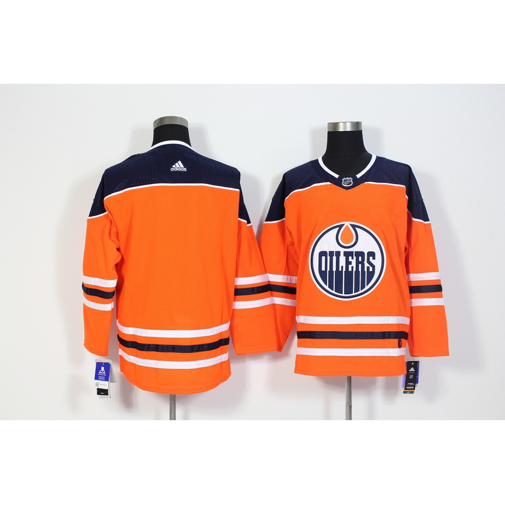 Men's Edmonton Oilers Orange Stitched NHL Jersey
