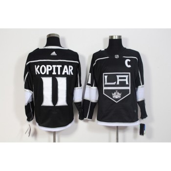 Men's Los Angeles Kings #11 Anze Kopitar Black Stitched NHL Jersey