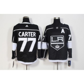 Men's Los Angeles Kings #77 Jeff Carter Black Stitched NHL Jersey
