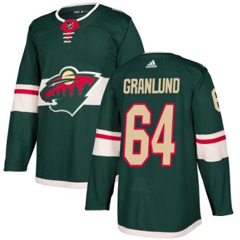 Men's Minnesota Wild #64 Mikael Granlund Green Stitched NHL Jersey Men's Minnesota Wild #64 Mikael Granlund Green Stitched NHL Jersey