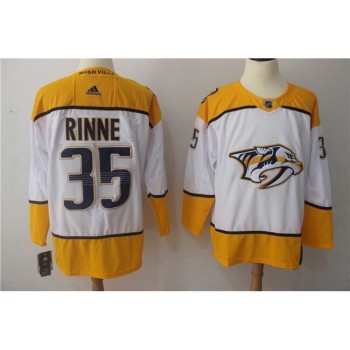 Men's Nashville Predators #35 Pekka Rinne White Stitched NHL Jersey Men's Nashville Predators #35 Pekka Rinne White Stitched NHL Jersey