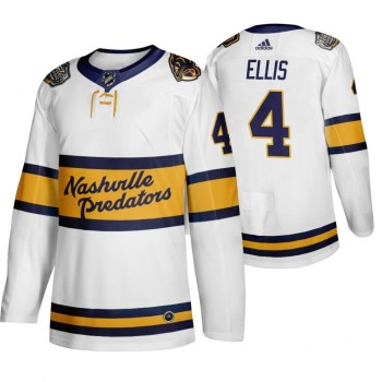Men's Nashville Predators #4 Ryan Ellis White Stitched NHL Jersey Men's Nashville Predators #4 Ryan Ellis White Stitched NHL Jersey