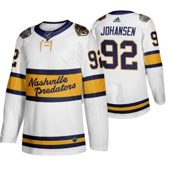 Men's Nashville Predators #92 Ryan Johansen White Stitched NHL Jersey Men's Nashville Predators #92 Ryan Johansen White Stitched NHL Jersey