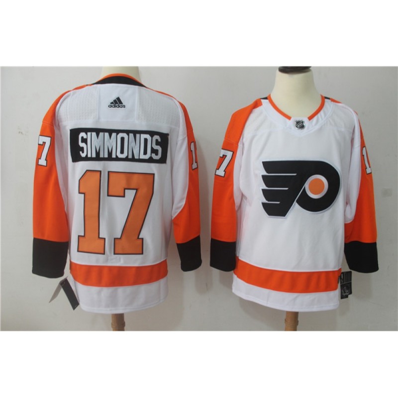 Men's Adidas Philadelphia Flyers #17 Wayne Simmonds White Stitched NHL Jersey Men's Adidas Philadelphia Flyers #17 Wayne Simmonds White Stitched NHL Jersey