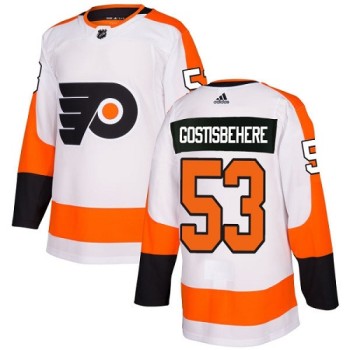 Men's Philadelphia Flyers #53 Shayne Gostisbehere Orange Stitched NHL Jersey Men's Philadelphia Flyers #53 Shayne Gostisbehere Orange Stitched NHL Jersey