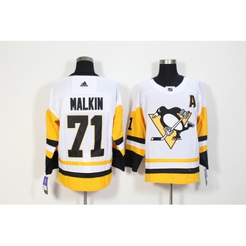 Men's Pittsburgh Penguins #71 Evgeni Malkin White Stitched NHL Jersey Men's Pittsburgh Penguins #71 Evgeni Malkin White Stitched NHL Jersey