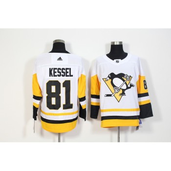 Men's Pittsburgh Penguins #81 Phil Kessel White Stitched NHL Jersey Men's Pittsburgh Penguins #81 Phil Kessel White Stitched NHL Jersey