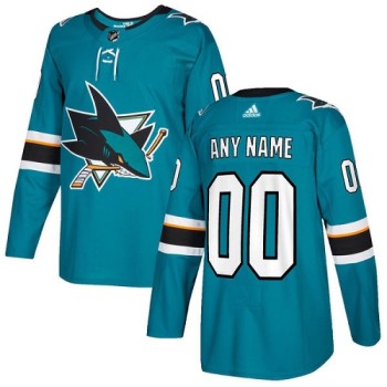 Men's San Jose Sharks Personalized Authentic Teal Green Home Stitched NHL Jersey Men's San Jose Sharks Personalized Authentic Teal Green Home Stitched NHL Jersey