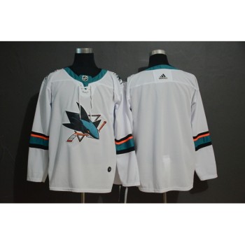 Men's San Jose Sharks White Stitched NHL Jersey Men's San Jose Sharks White Stitched NHL Jersey