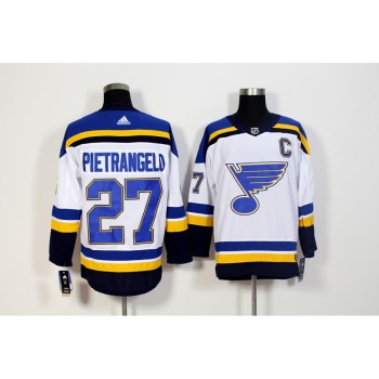 Men's St. Louis Blues #27 Alex Pietrangelo White Stitched NHL Jersey Men's St. Louis Blues #27 Alex Pietrangelo White Stitched NHL Jersey