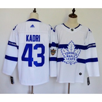 Men's Toronto Maple Leafs #43 Nazem Kadri White 2018 NHL Stadium Series Stitched NHL Jersey Men's Toronto Maple Leafs #43 Nazem Kadri White 2018 NHL Stadium Series Stitched NHL Jersey