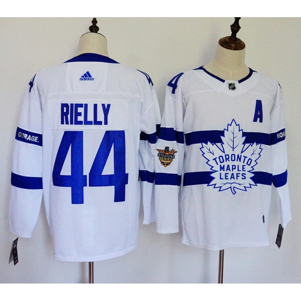 Men's Toronto Maple Leafs #44 Morgan Rielly White 2018 NHL Stadium Series Stitched NHL Jersey