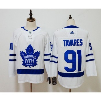 Men's Toronto Maple Leafs #91 John Tavares White Stitched NHL Jersey Men's Toronto Maple Leafs #91 John Tavares White Stitched NHL Jersey