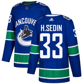 Men's Vancouver Canucks #30 Henrik Sedin Blue Stitched NHL Jersey