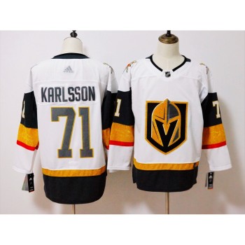Men's Vegas Golden Knights #71 William Karlsson White Stitched NHL Jersey Men's Vegas Golden Knights #71 William Karlsson White Stitched NHL Jersey