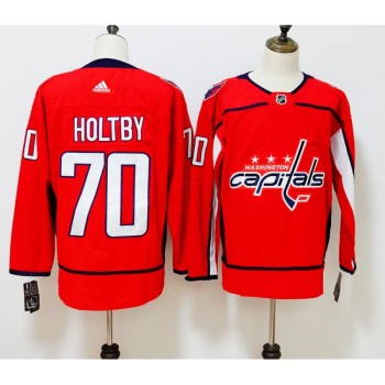Men's Washington Capitals #70 Braden Holtby Red Stitched NHL Jersey Men's Washington Capitals #70 Braden Holtby Red Stitched NHL Jersey
