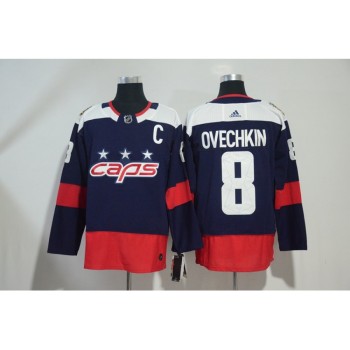 Men's Washington Capitals #8 Alexander Ovechkin Navy 2018 NHL Stadium Series Authentic Pro Stitched NHL Jersey Men's Washington Capitals #8 Alexander Ovechkin Navy 2018 NHL Stadium Series Authentic Pro Stitched NHL Jersey