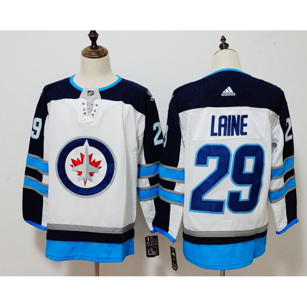 Men's Winnipeg Jets #29 Patrik Laine White Stitched NHL Jersey