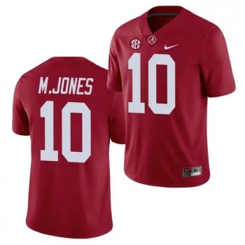 Men's Alabama Crimson Tide #10 Mac Jones Red Stitched Jersey Men's Alabama Crimson Tide #10 Mac Jones Red Stitched Jersey