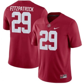 Men's Alabama Crimson Tide #29 Minkah Fitzpatrick Red Stitched Jersey Men's Alabama Crimson Tide #29 Minkah Fitzpatrick Red Stitched Jersey