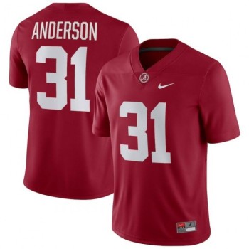 Men's Alabama Crimson Tide #31 Will Anderson Red Stitched Football Jersey Men's Alabama Crimson Tide #31 Will Anderson Red Stitched Football Jersey