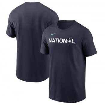 Men's All-star 2023 Navy Wordmark T-Shirt Men's All-star 2023 Navy Wordmark T-Shirt