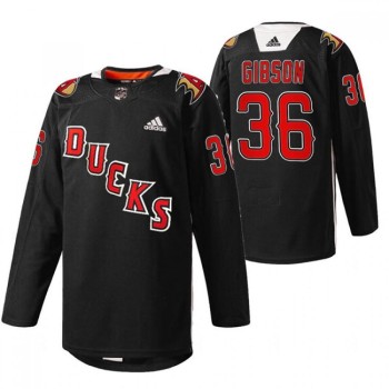 Men's Anaheim Ducks #36 John Gibson 2022 Black Angels Night Stitched Jersey Men's Anaheim Ducks #36 John Gibson 2022 Black Angels Night Stitched Jersey
