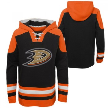 Men's Anaheim Ducks Blank Black Ageless Must-Have Lace-Up Pullover Hoodie Men's Anaheim Ducks Blank Black Ageless Must-Have Lace-Up Pullover Hoodie