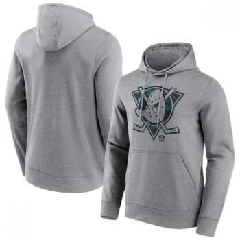 Men's Anaheim Ducks Grey Summer Beach 2 Hoodie Men's Anaheim Ducks Grey Summer Beach 2 Hoodie