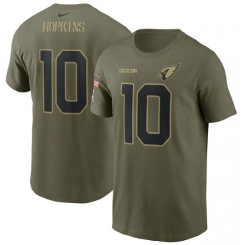 Men's Arizona Cardinals #10 DeAndre Hopkins 2021 Olive Salute To Service Legend Performance T-Shirt Men's Arizona Cardinals #10 DeAndre Hopkins 2021 Olive Salute To Service Legend Performance T-Shirt