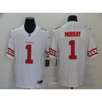 Men's Arizona Cardinals #1 Kyler Murray 2020 White Team Logo Limited Stitched Jersey Men's Arizona Cardinals #1 Kyler Murray 2020 White Team Logo Limited Stitched Jersey