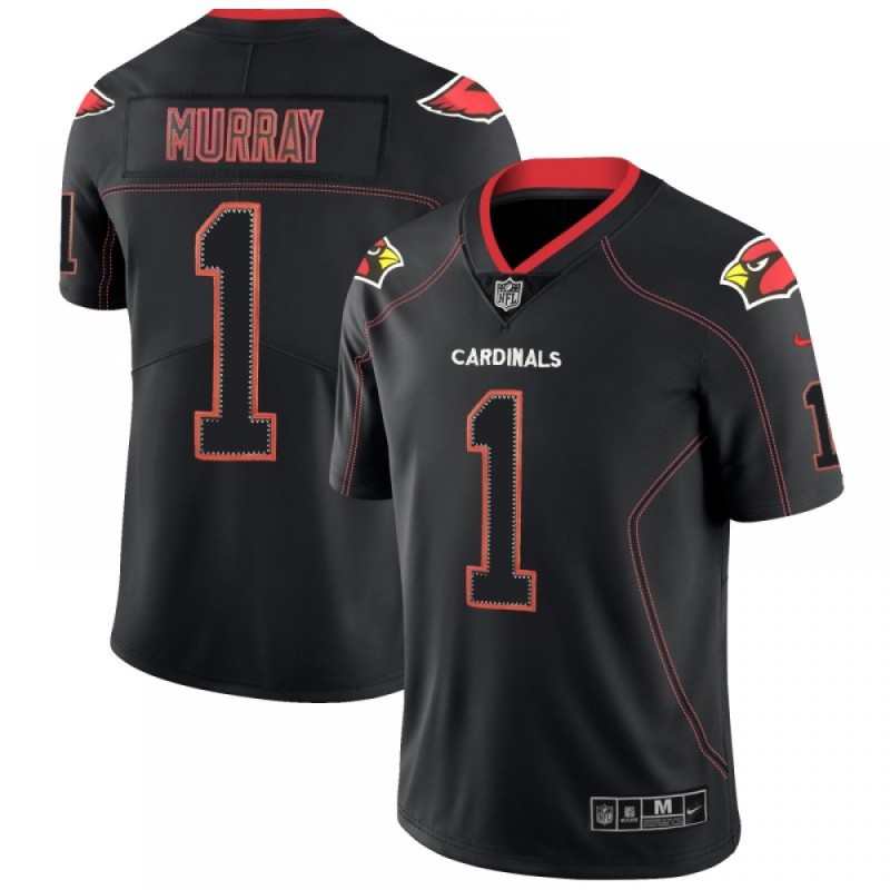 Men's Arizona Cardinals #1 Kyler Murray Black Lights Out NFL Limited Stitched NFL Jersey