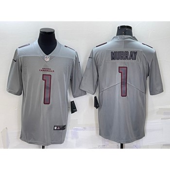 Men's Arizona Cardinals #1 Kyler Murray Grey Atmosphere Fashion Stitched Jersey Men's Arizona Cardinals #1 Kyler Murray Grey Atmosphere Fashion Stitched Jersey