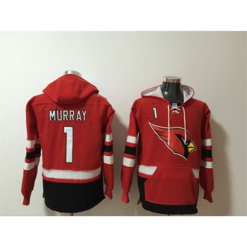 Men's Arizona Cardinals #1 Kyler Murray Red Ageless Must-Have Lace-Up Pullover Hoodie Men's Arizona Cardinals #1 Kyler Murray Red Ageless Must-Have Lace-Up Pullover Hoodie