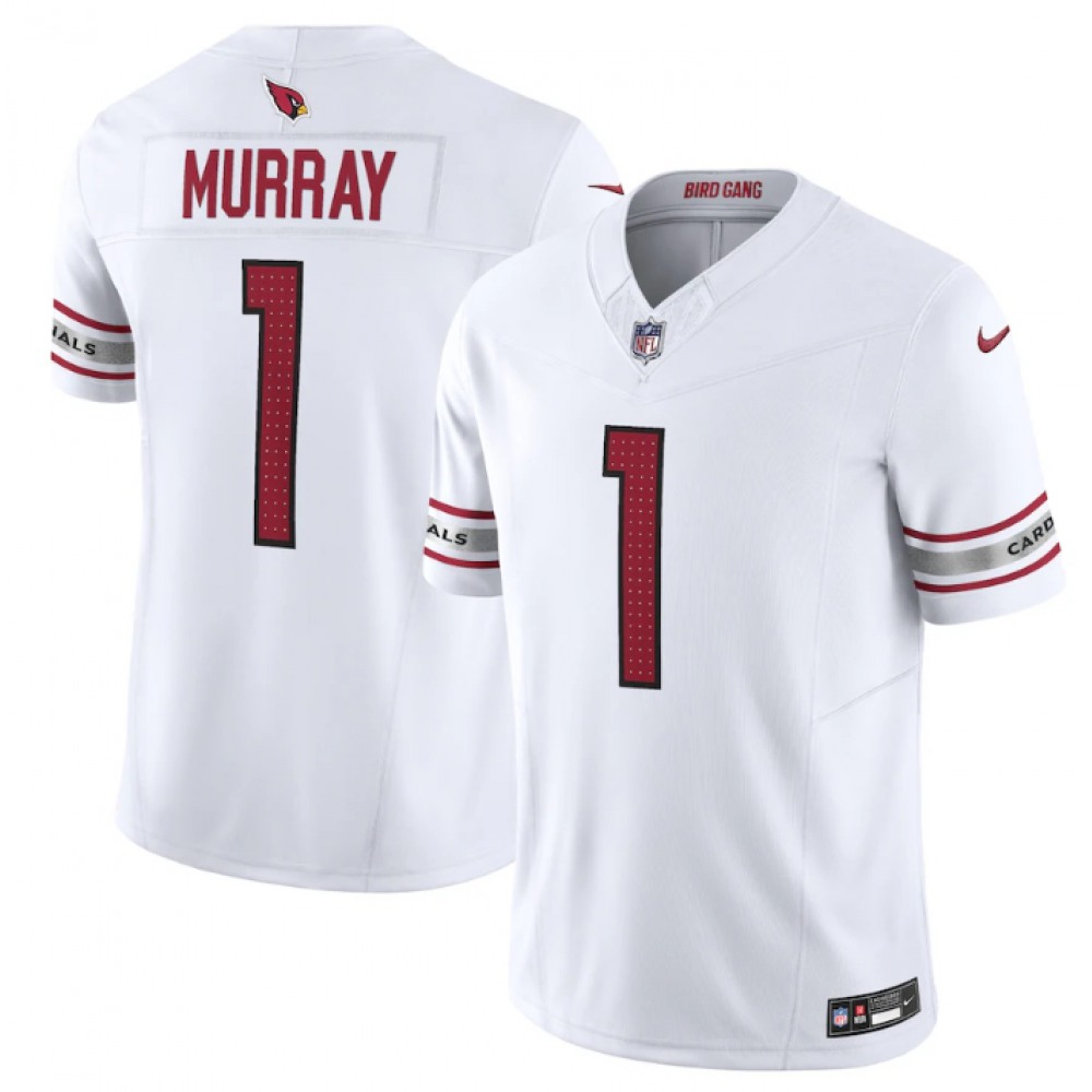 Men's Arizona Cardinals #1 Kyler Murray White 2023 F.U.S.E. Vapor Untouchable F.U.S.E. Limited Stitched Football Jersey