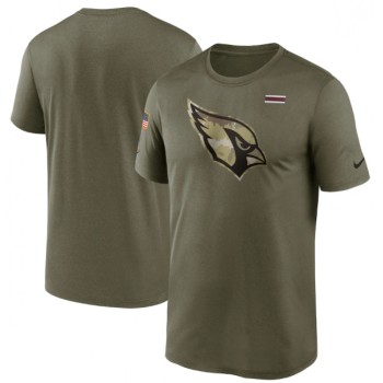 Men's Arizona Cardinals 2021 Olive Salute To Service Legend Performance T-Shirt Men's Arizona Cardinals 2021 Olive Salute To Service Legend Performance T-Shirt