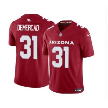 Men's Arizona Cardinals #31 Emari Demercado Red 2023 F.U.S.E. Vapor Untouchable Limited Stitched Football Jersey Men's Arizona Cardinals #31 Emari Demercado Red 2023 F.U.S.E. Vapor Untouchable Limited Stitched Football Jersey