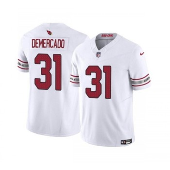 Men's Arizona Cardinals #31 Emari Demercado White 2023 F.U.S.E. Vapor Untouchable Limited Stitched Football Jersey Men's Arizona Cardinals #31 Emari Demercado White 2023 F.U.S.E. Vapor Untouchable Limited Stitched Football Jersey